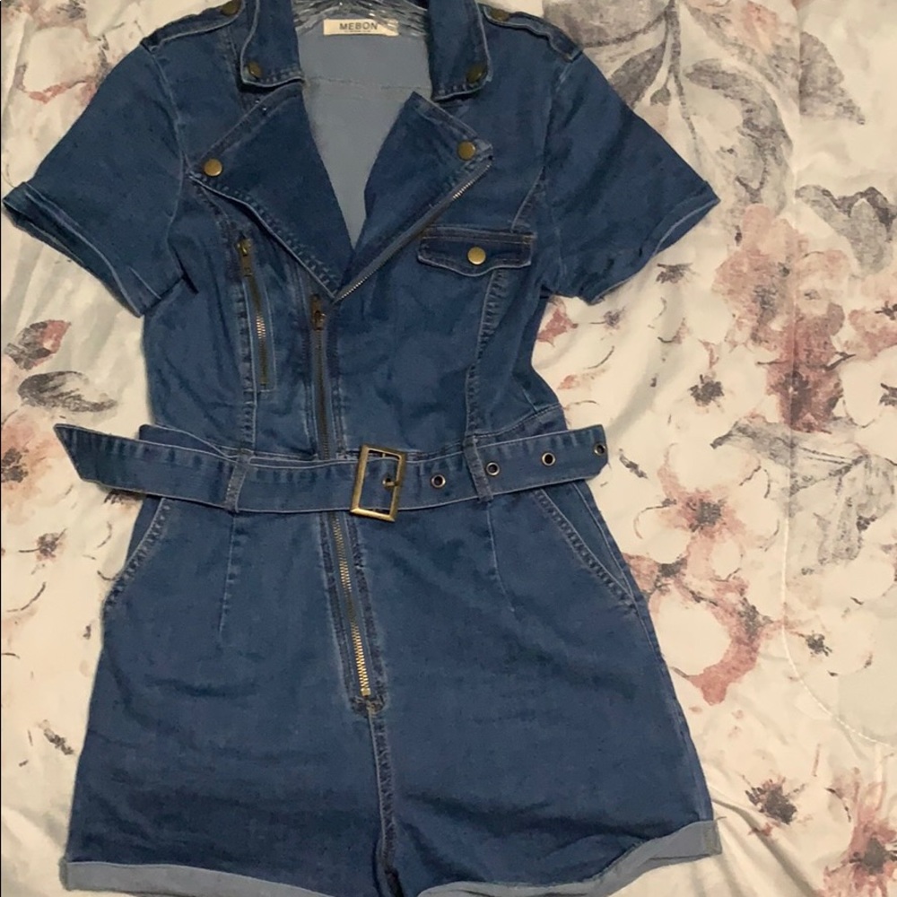 Denim Romper